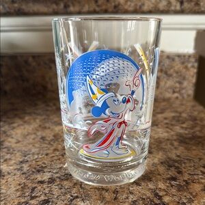 Disney Blue and Red Glass Art Eagle